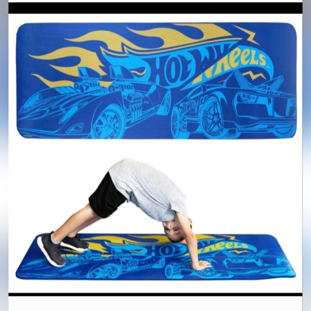 Brand New Mattel Hot Wheels Blue Kids Play/ Exercise/Camping Mat